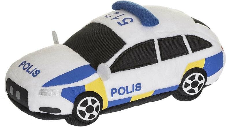 Teddykompaniet Gosedjur Polisbil Svensk 23 cm