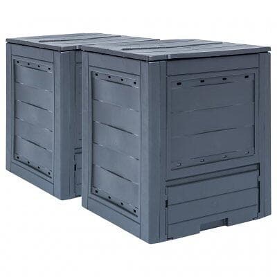 Husochhemma Trädgårdskompost 60x60x73cm 520L 2st.