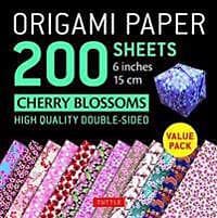 Origami Paper 200 sheets Cherry Blossoms 6 inch (15 cm)