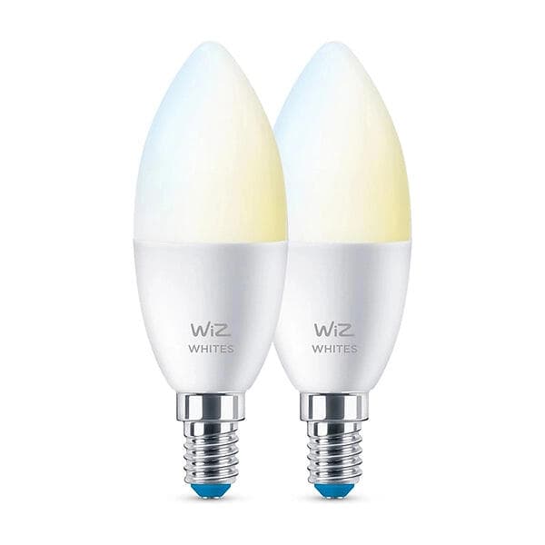 WiZ LED Candle C37 Tunable White 470lm 6500K E14 4,9W (2-pack)