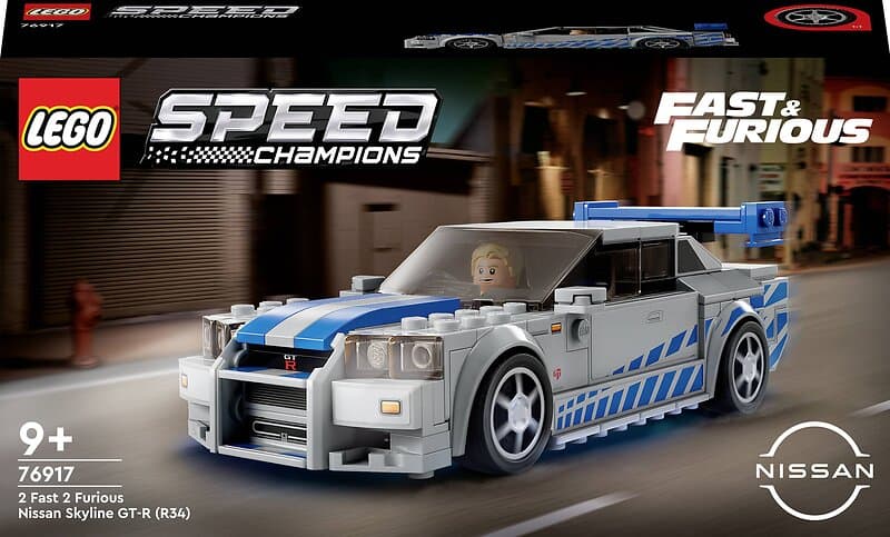 LEGO Speed Champions 76917 2 Fast Furious Nissan Skyline GT-R (R34)