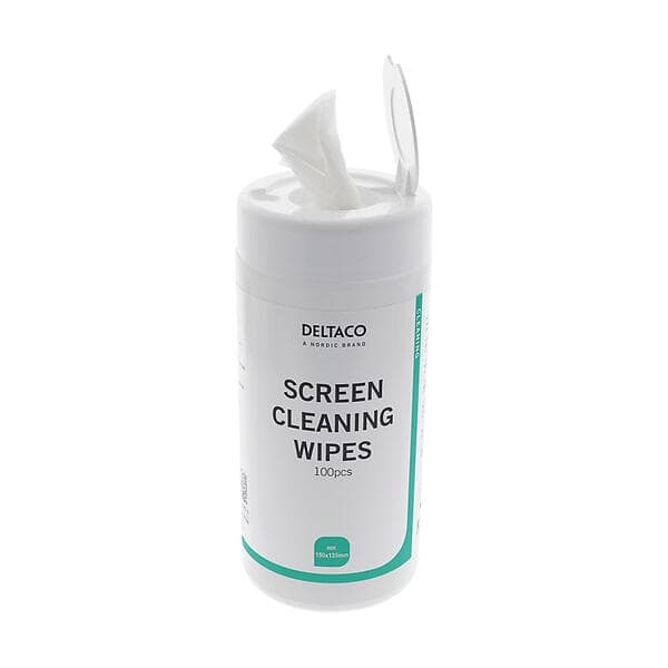 Deltaco Screen Cleaning Wipes 100st