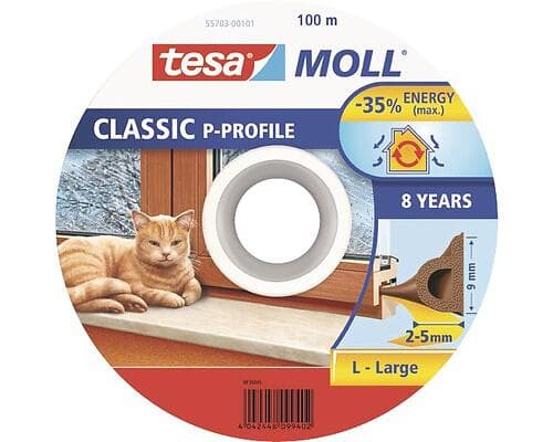 Tesa TesaMoll Classic P-Profile 100m (Brun)