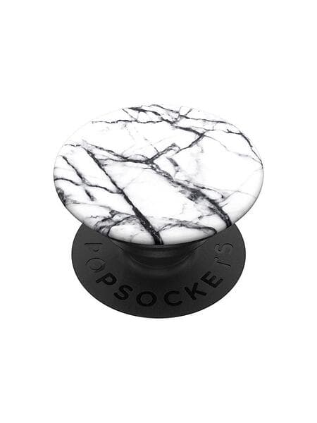 PopSockets Swappable PopGrip Dove White Marble