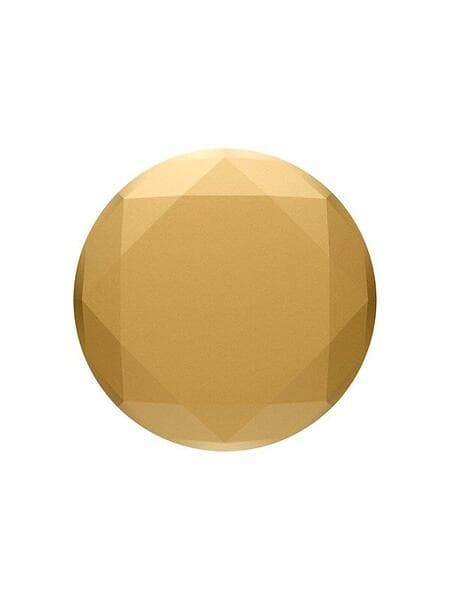 PopSockets Metallic Swappable Diamond PopGrip Medallion finger Gold