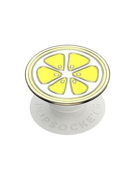 PopSockets Enamel Lemon Slice Yellow