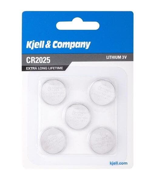 Kjell & Company CR2025 5-pack