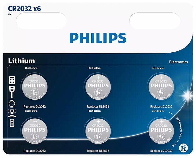 Philips CR2032P6/ 01B 6-pack