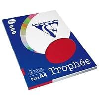 Clairefontaine Trophee Körsbärsrött 80g A4 100 st