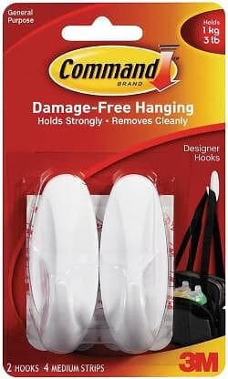 3M Command Hook Självhäftande Medium Krok (2st)