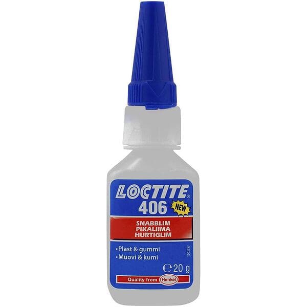 Loctite 406 Snabblim Plast Gummi