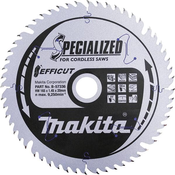 Makita B-62985 Cirkelsågblad 165 x 20 1,4 mm Antal tänder (per tum): 25 1 st