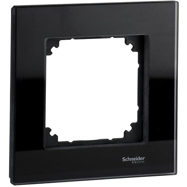 Schneider Electric Exxact Solid Ram glas, svart 1 fack