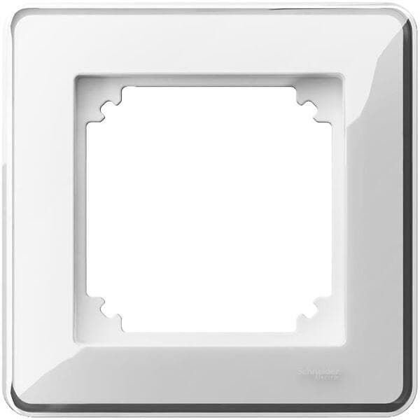 Schneider Electric Exxact Design Ram transparent, med dekorinlägg 1 fack