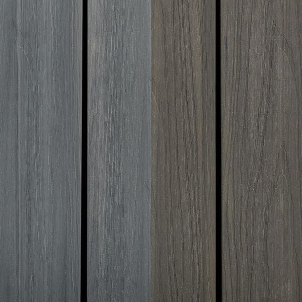 Kärnsund Wood Link Täckbräda DoubleDeck+ 10x170x2800 mm Vändbar 2-färger Silver/anthracite