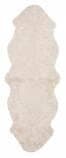 Skinnwille Fårskinn Curly Dubbelt Beige moonlight 180 60