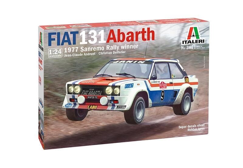 Italeri Fiat 131 Abarth 1977 Sanremo Rally 1:24