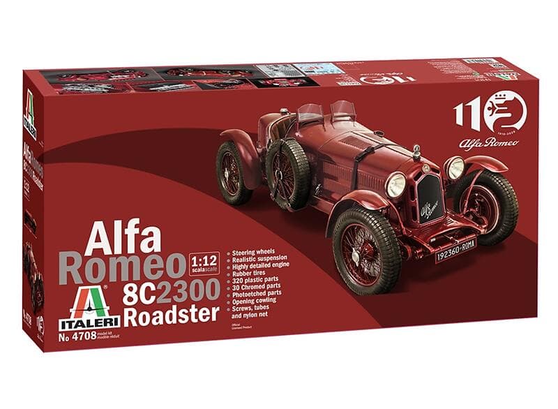 Italeri Alfa Romeo 8C 2300 Roadster 1:12