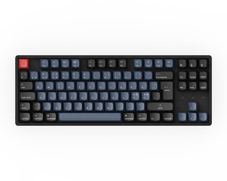 Keychron K8 Pro QMK/VIA RGB Aluminium Gateron Hot-Swappable Red (Nordisk)