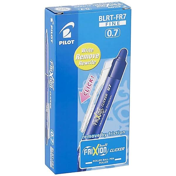 Pilot FriXion Clicker 0,7 12-pack Svart BLACK