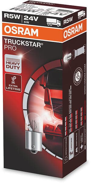 Osram Truckstar Pro R5W 24v halogenlampor