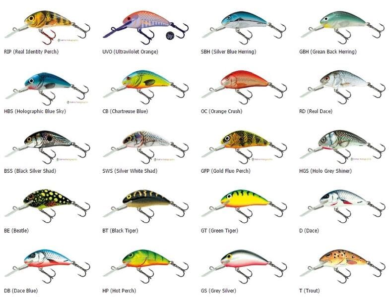 Salmo Hornet Floating 4 cm Wobbler, Hot Perch