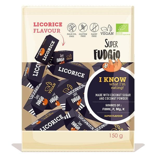 Super Fudgio Fudge Lakrits 150g