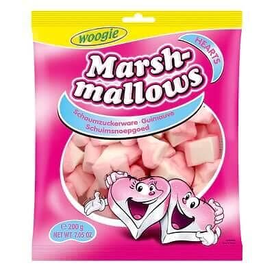 Woogie Marshmallows Hearts 200g