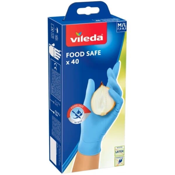 Vileda Food Safe Disposable Gloves 40-pack