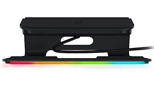 Razer Laptop Stand Chroma – laptopstativ med RGB Chroma-belysning (USB 3,0-hubb med 3 portar, 18 graders lutningsvinkel, aluminium och ergon