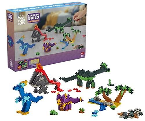Plus Plus Learn To Build Dinosaurs 600 Delar