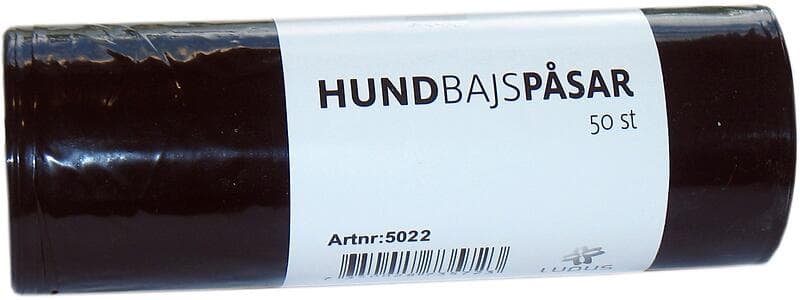 Lupus Bajspåse Svart 50 st