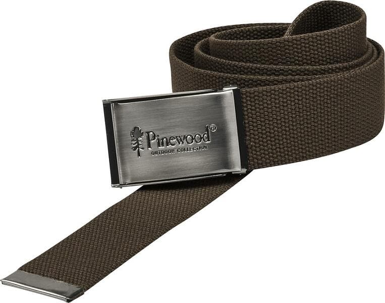 Pinewood Canvas Belt Brown