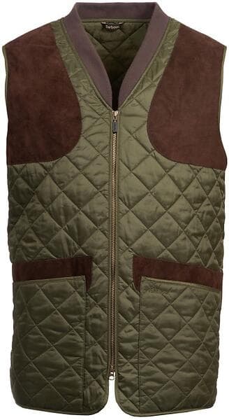 Barbour M's Keeperwear Gilet Dark Olive Check (XL)
