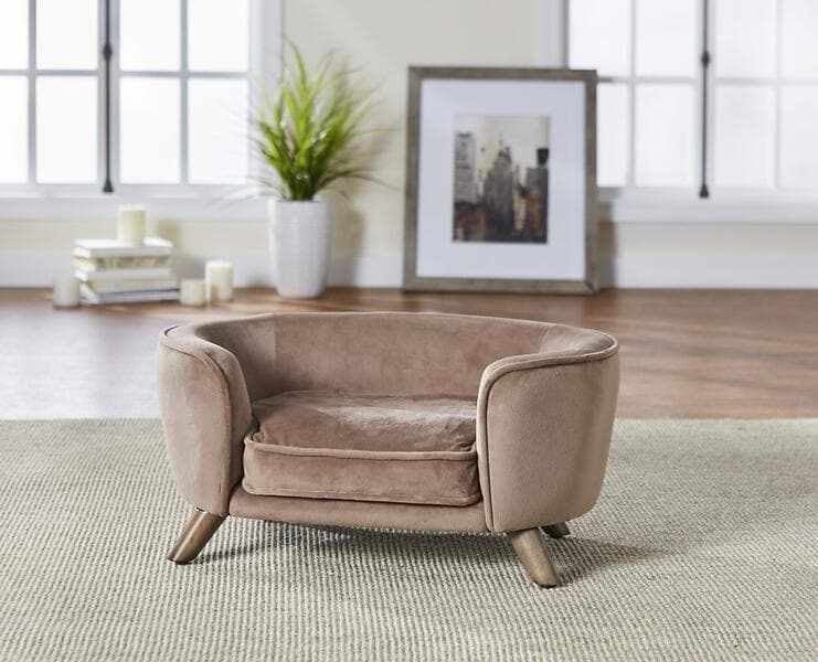 Enchanted Home Pet Romy Sofa Stone 67 cm