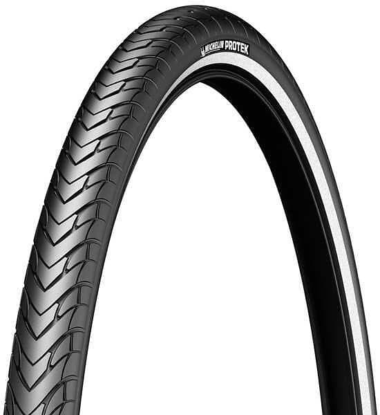 Michelin Protek City wire-däck 700x45c (47-622) Svart med reflektor