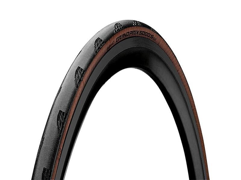 Continental Grand Prix 5000S TR Tubeless Ready Vikbart däck Svart/Brun -700x30c (30-622)