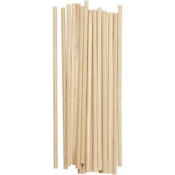 Creativ Company Rundstav 15 cm 1 Förp Rundstav, L: cm, Dia. 4 mm, 20 st./ förp. 563070
