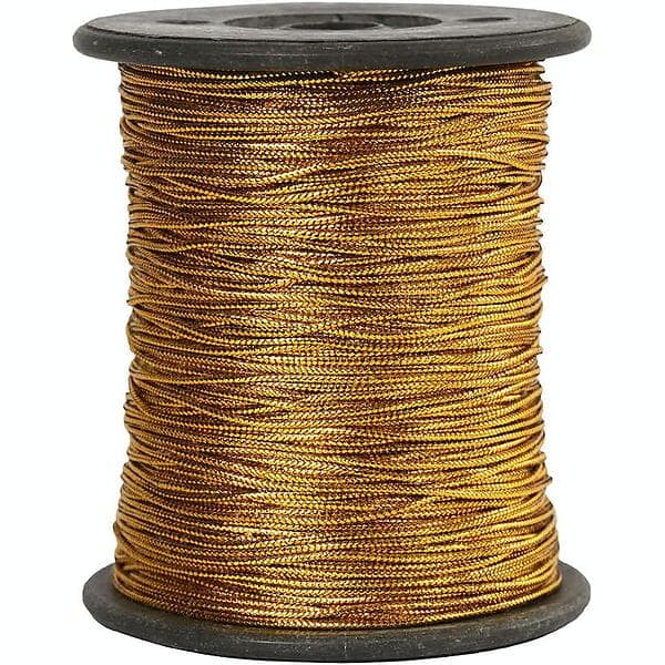 Creativ Company Silvertråd Tjocklek 0,5 mm 1 Rl Tråd, guld, tjocklek mm, 100 m/ rl. 51530