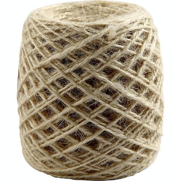 Creativ Company Naturhampa 1 Rl Naturhampa, natur, tjocklek 1-2 mm, 150 m/ rl. 503239