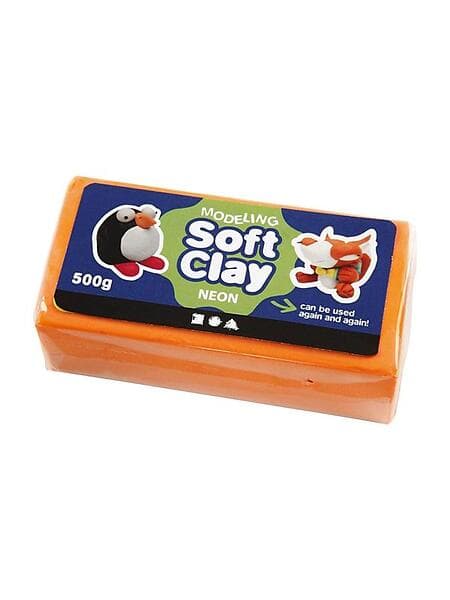 Soft Clay Modellera Neonorange 500g