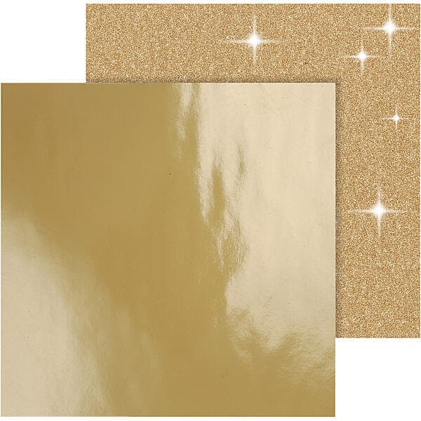 Vivi Gade Papper Glitter 30,5x30,5cm Guld 2 Blad