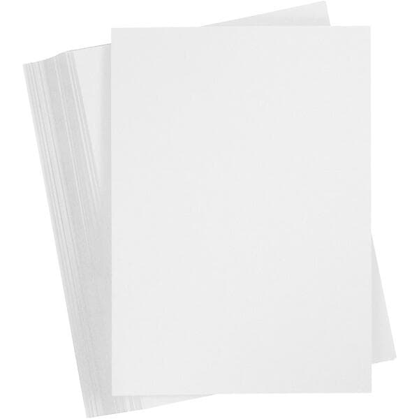 Kartong A3 29,7x42cm 180g Vit 100 Blad