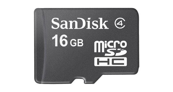 SanDisk microSDHC Class 4 16GB