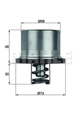 Mahle Original Termostat, kylvätska THD 1 79