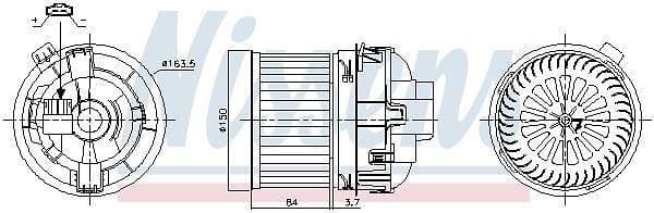 Nissens Kupéfläkt 87468