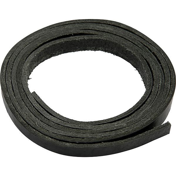 Creativ Company Brett Läderband 2m - Svart 10mm