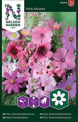 Nelson Garden Sommarblommor Rosa Mix