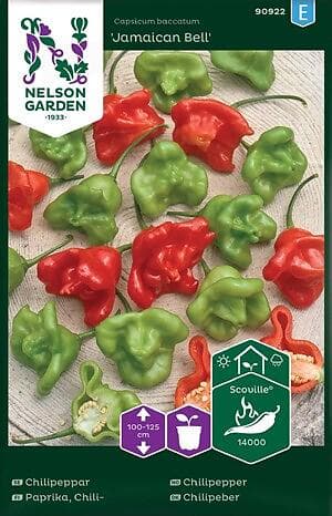 Nelson Garden Fröer Chilipeppar Jamaican Bell