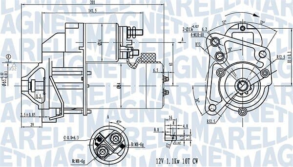 Magneti Marelli Startmotor 063720681010